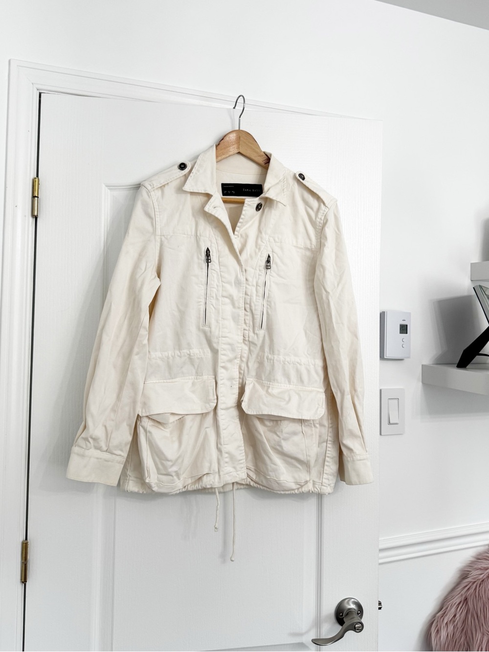 ZARA | Cream Utility Field Jacket
